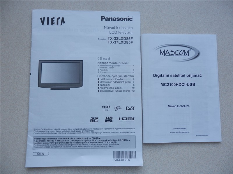 Set: televizor Panasonic Viera + satelit Mascom - Fotografie . 9